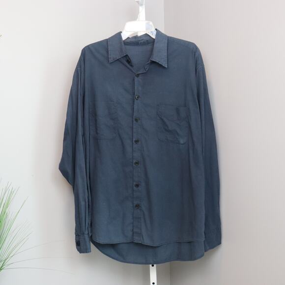 Vintage CP Shades “THE SHIRT” XL Blue Button Down Long Sleeve Cotton - Picture 1 of 8